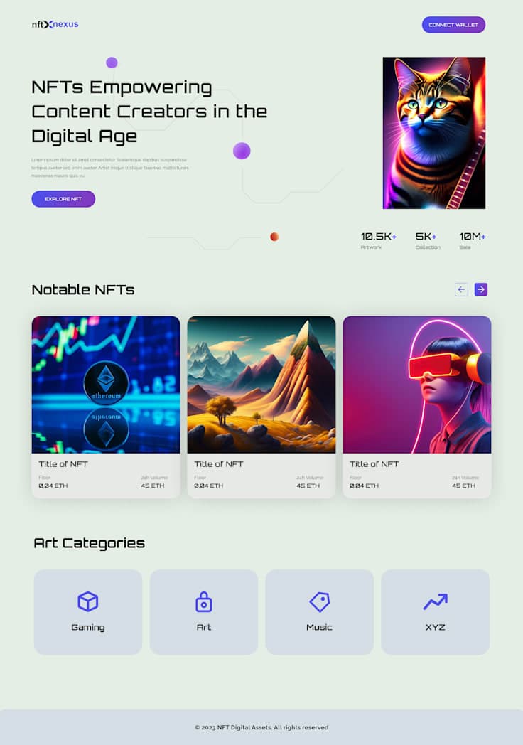 Image of NFT Marketplace - Website