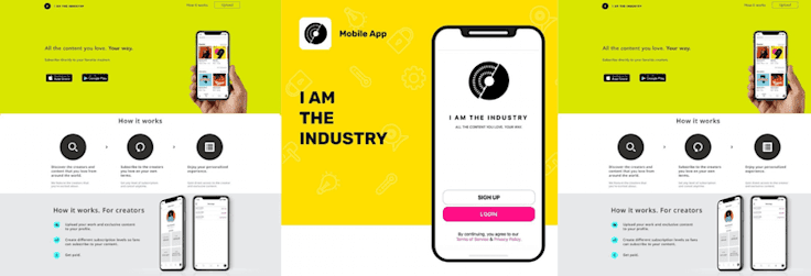 Image of IamTheIndustry - Social Media Platform for Creators
