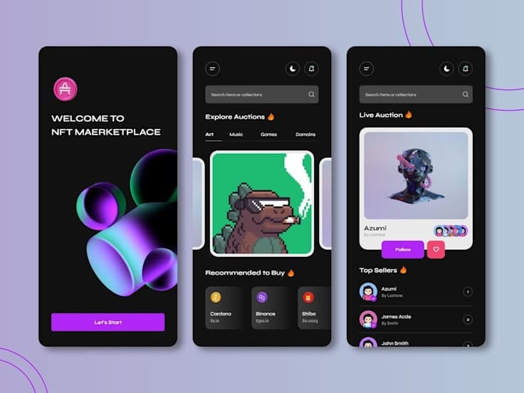 Image of NFT Marketplace - App