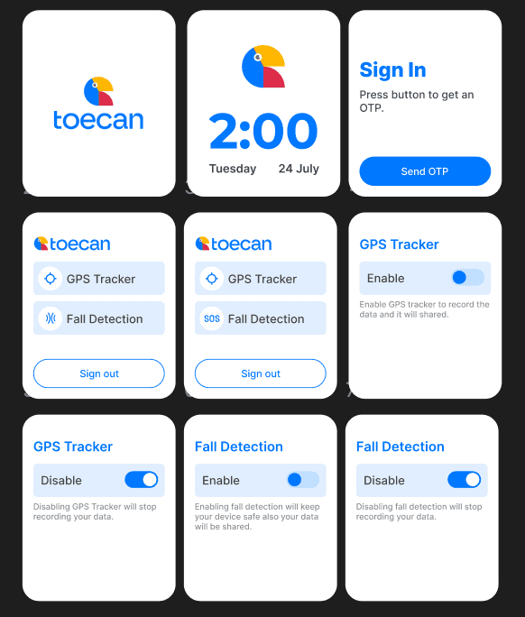 Image of Toecan Fitness - AppleOS Watch App